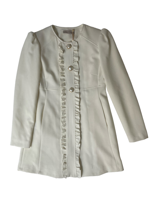 Rinascimento White Coat With Pearl Buttons Size S