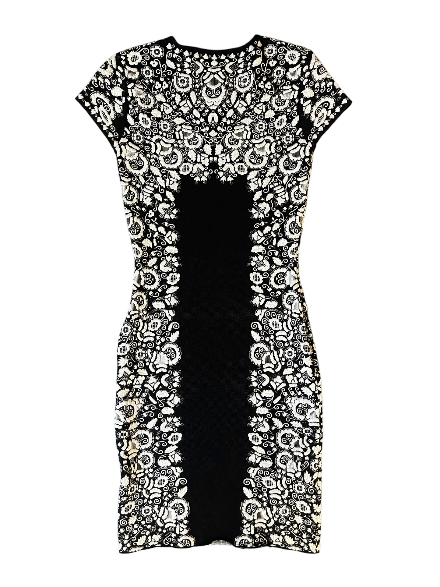 BCBG Maxazria Black And White Detail Dress For Any Occasion Size S