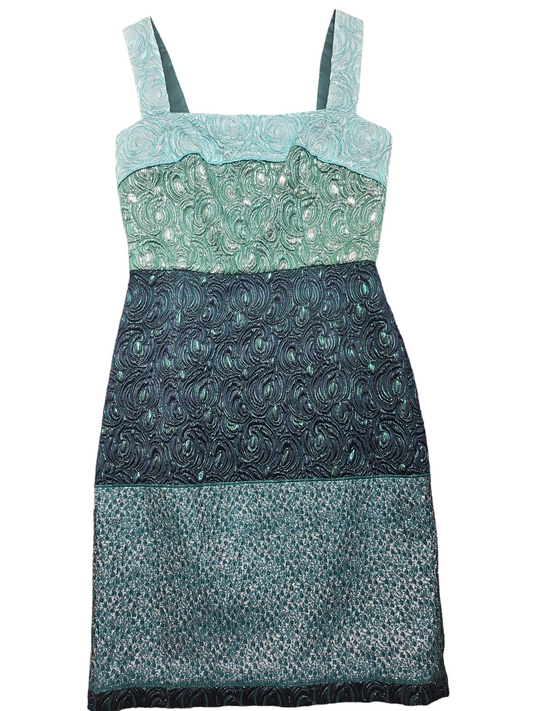 Dolce And Gabbana Green And Blue Dress Size 8